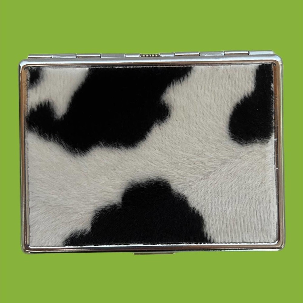 Small Women’s Card Holder/Wallet With Cow Print